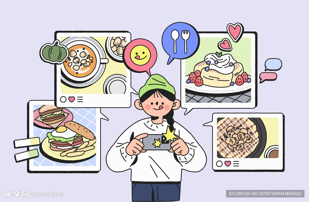 厨师展示多样美食