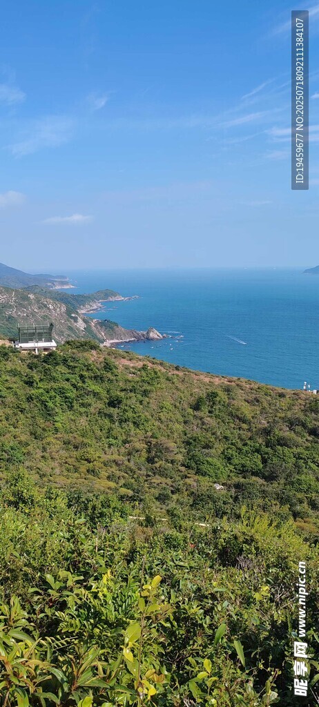 山海间绿意盎然的景致