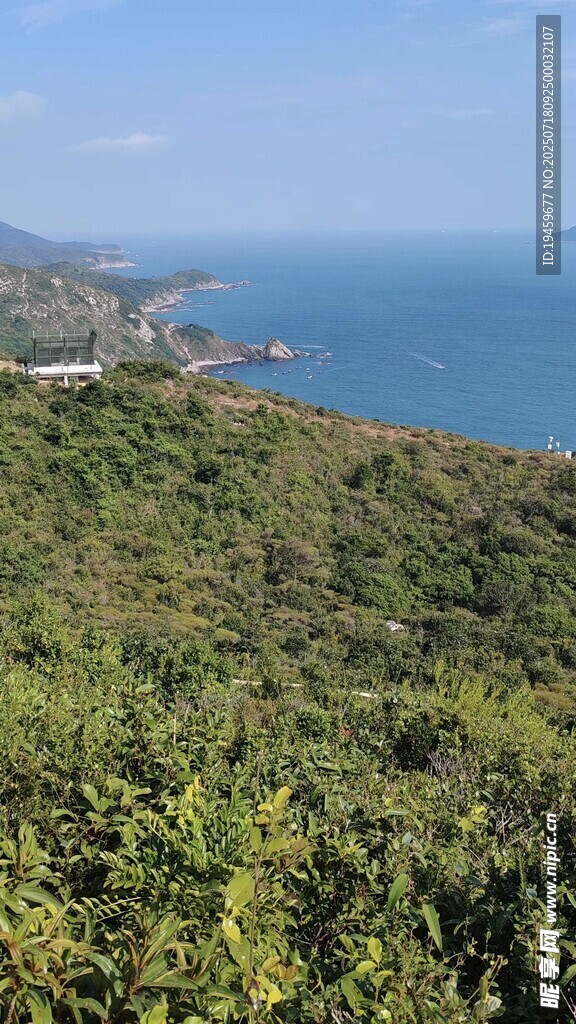 海岸青山美景