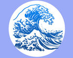 海浪图案