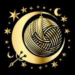 金色星月与毛线球图案