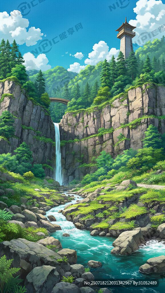 神农架景点神农谷 板壁岩