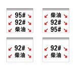 燃油标号选择标识