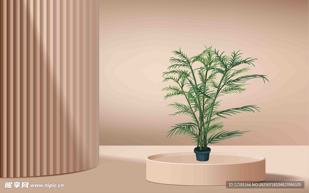 简约风室内绿植展示
