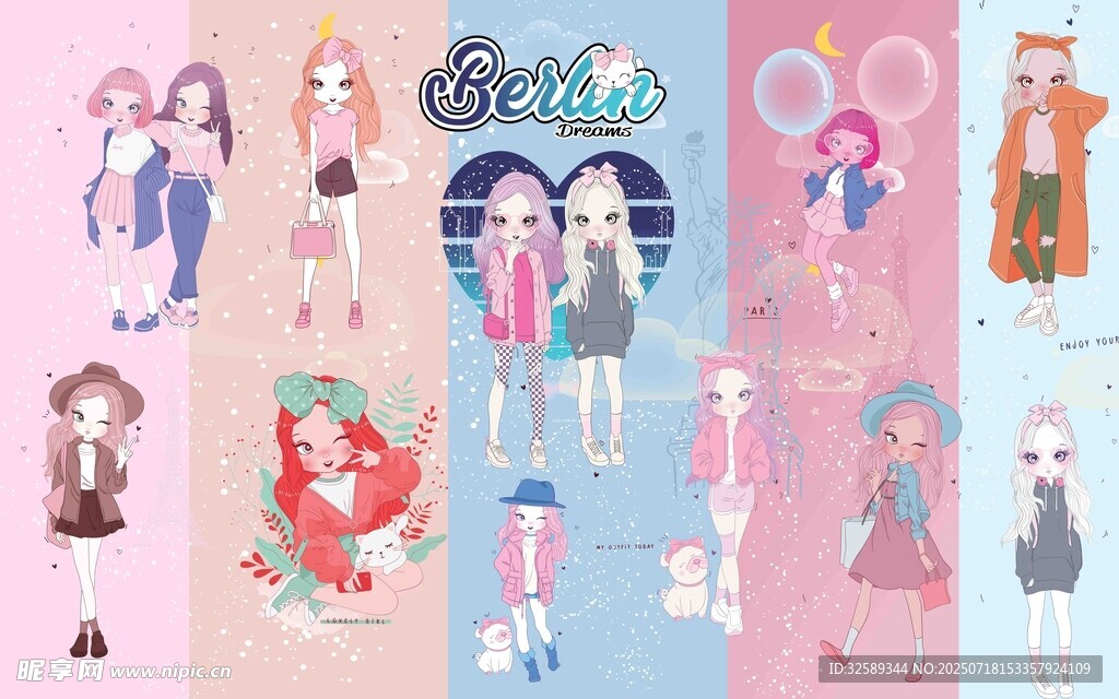 可爱动漫少女角色展示