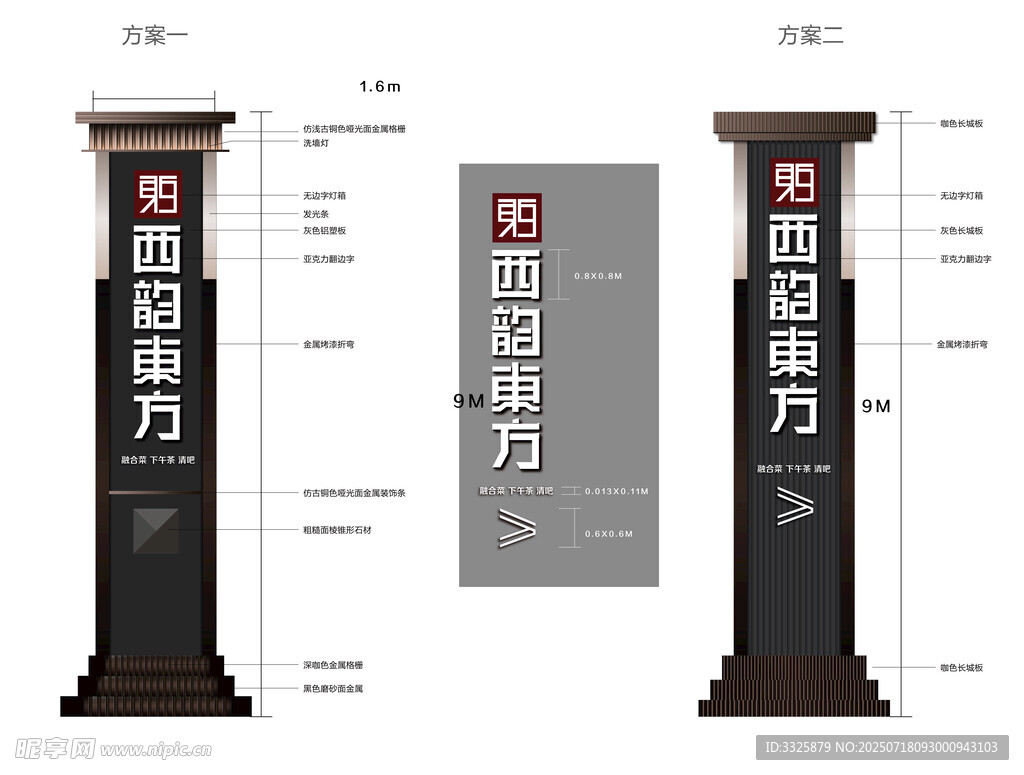 景区导视牌设计展示