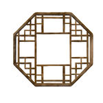 中式八角木质窗棂图案