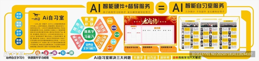 教辅资料文化墙  