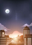 夜晚星空矢量