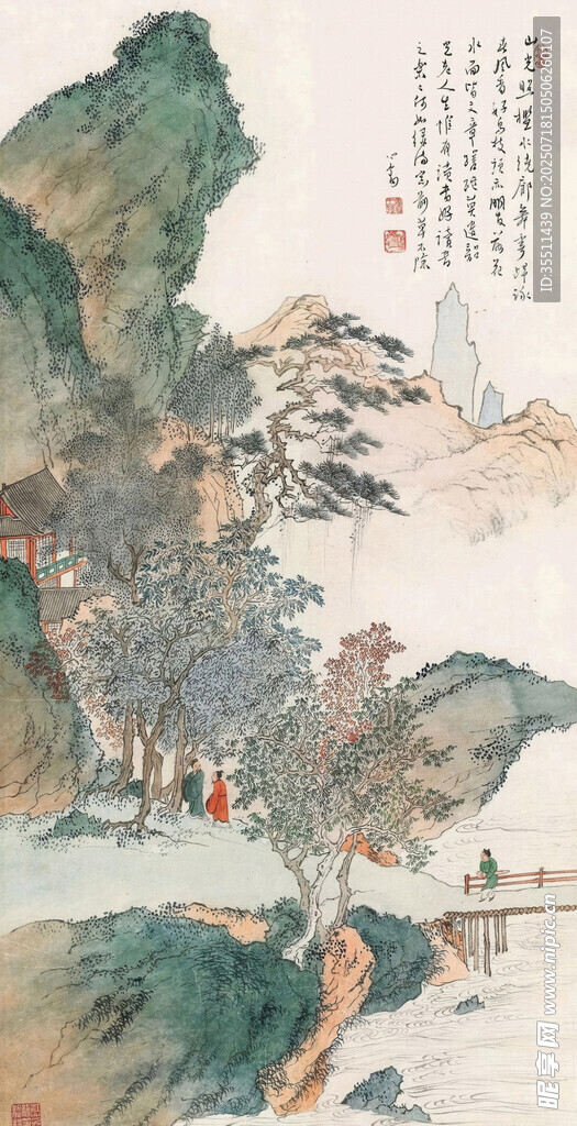 水墨山水图