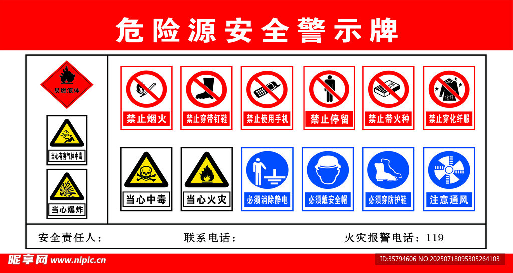 危险安全警示牌集合