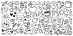 手绘卡通涂鸦插图