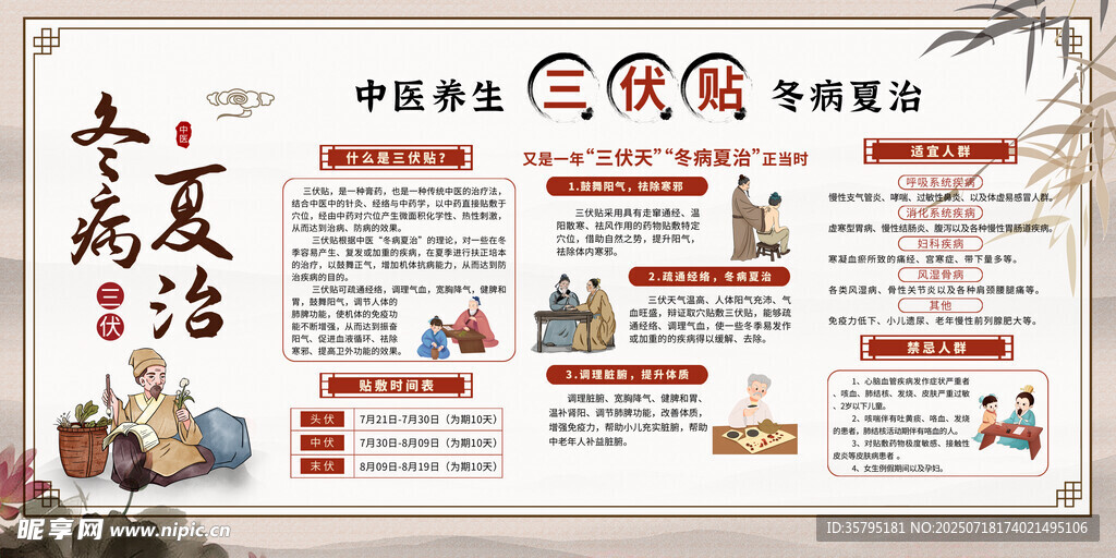 三伏贴冬病夏治