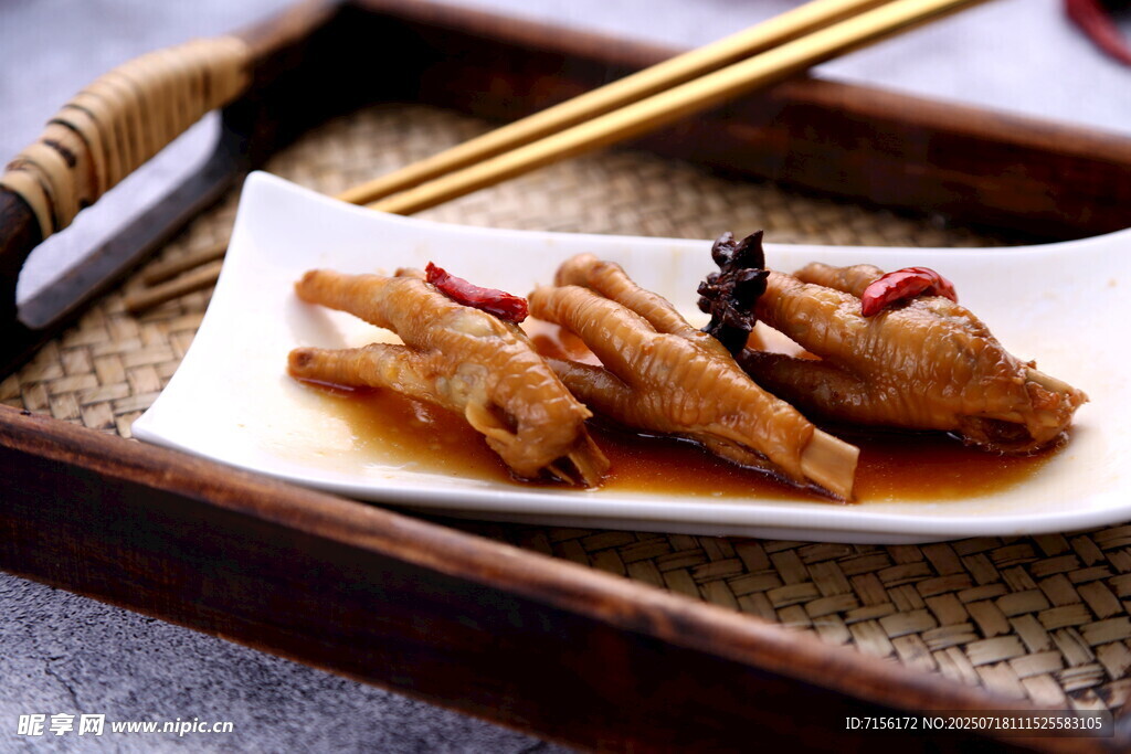 美味卤味鸡爪菜品菜谱图