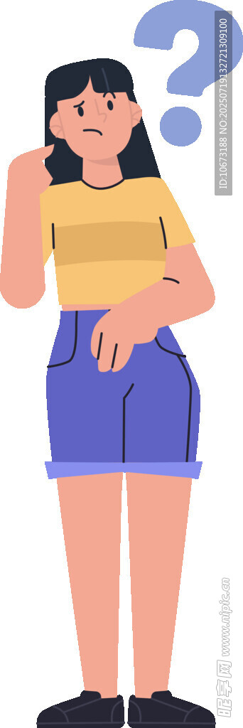 思考的女性