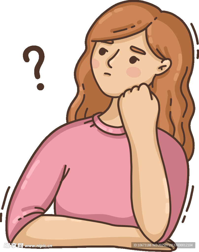 思考的女性