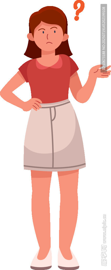 困惑的女士