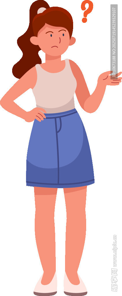 困惑的女士