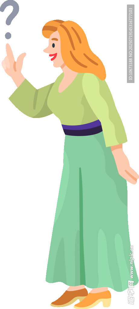 红发女子挥手示意