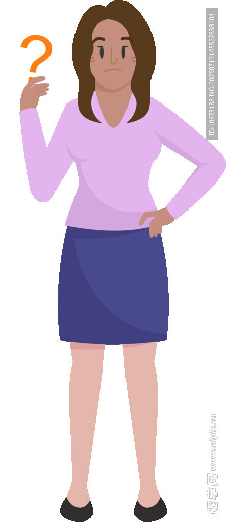 思考的女士