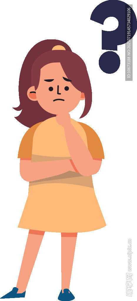 思考的女孩