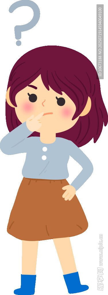 思考的女孩