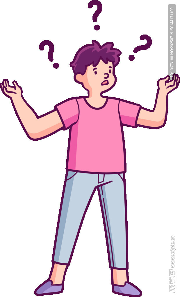 困惑男子双手摊开显迷茫