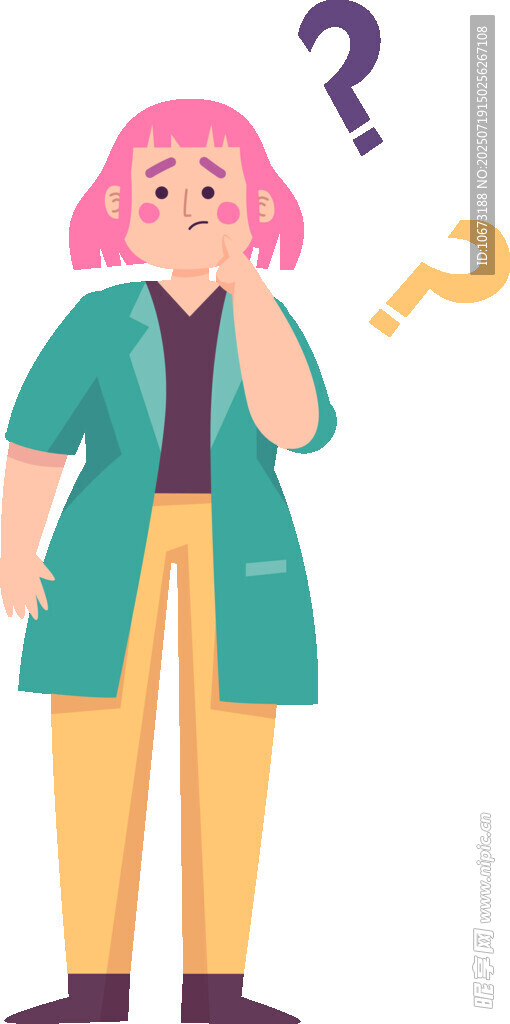 思考的女士