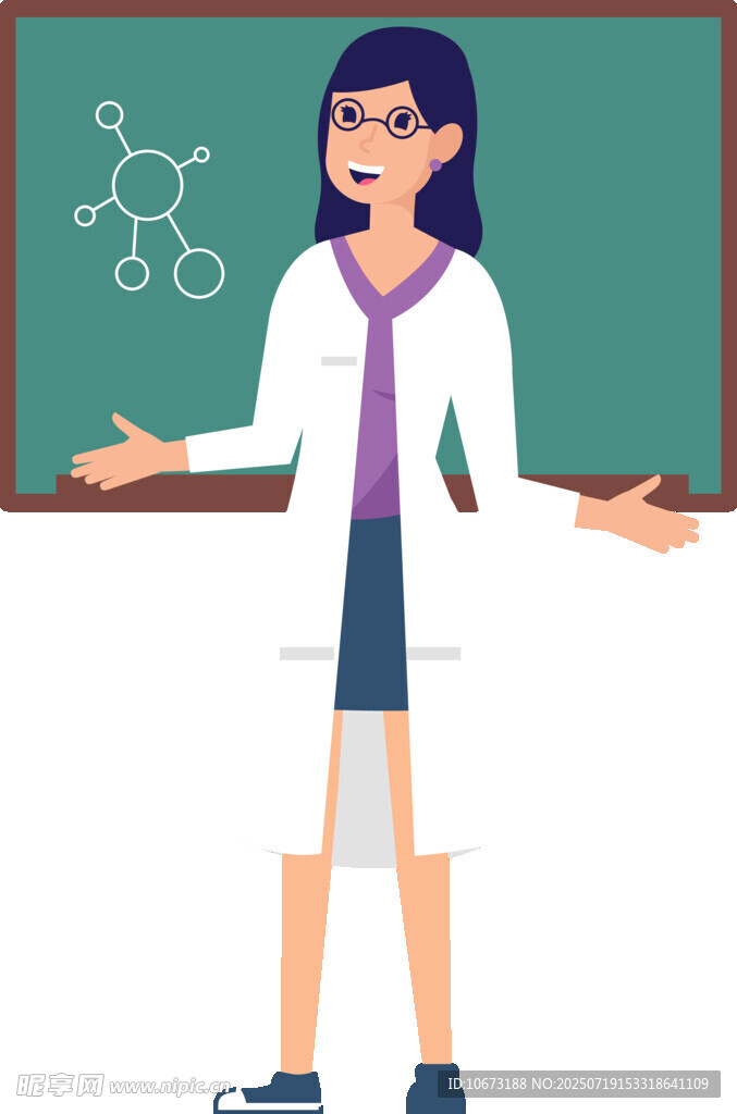 女教师讲解化学知识