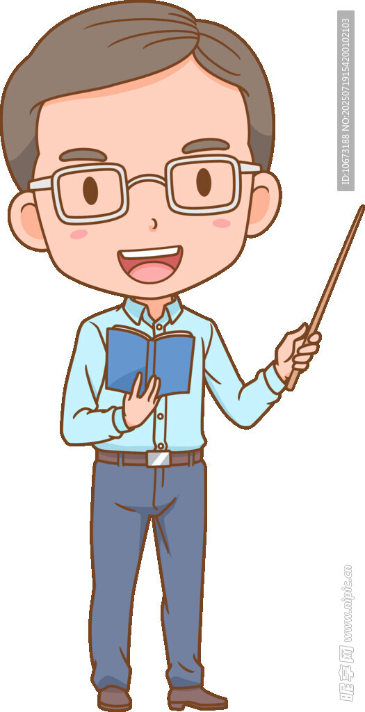 男教师授课形象