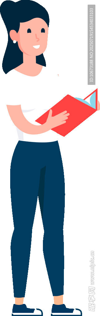 女子手持文件夹