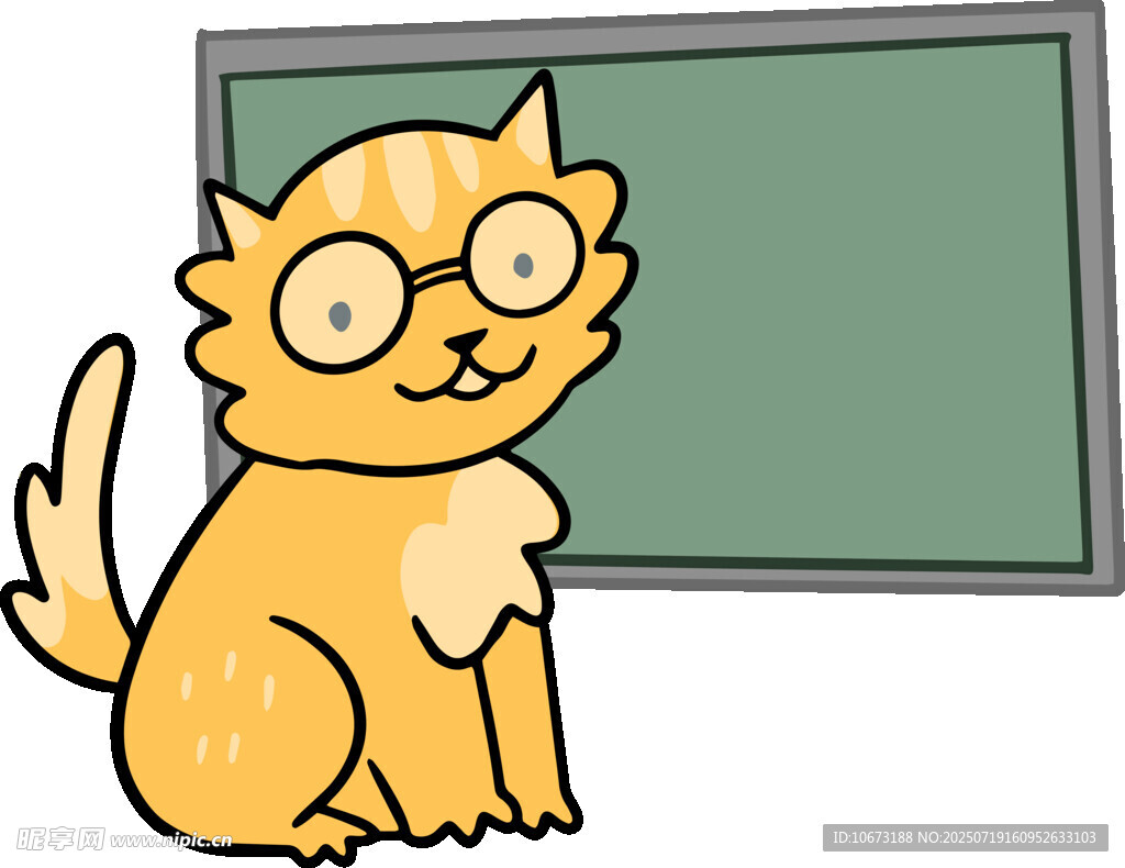 戴眼镜的猫咪老师