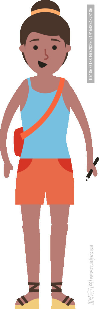 活力女孩户外出行装扮