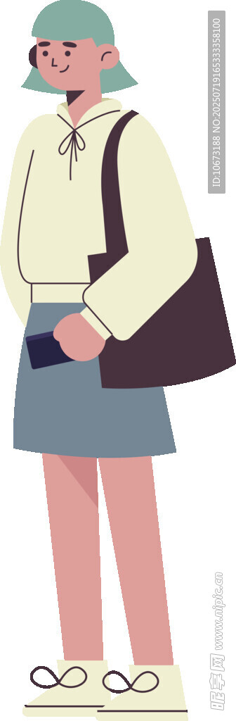 时尚穿搭女孩