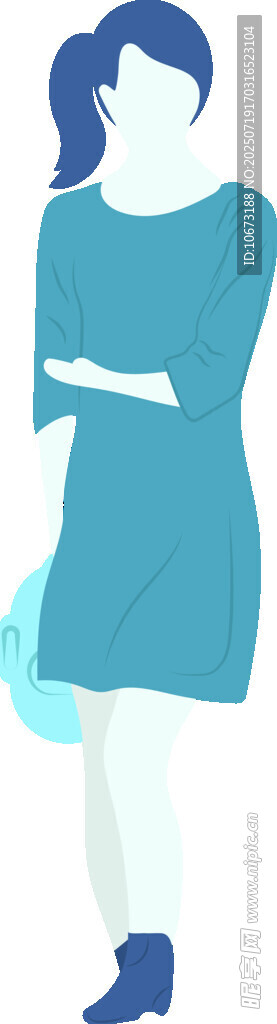 简约风格女性服饰插画