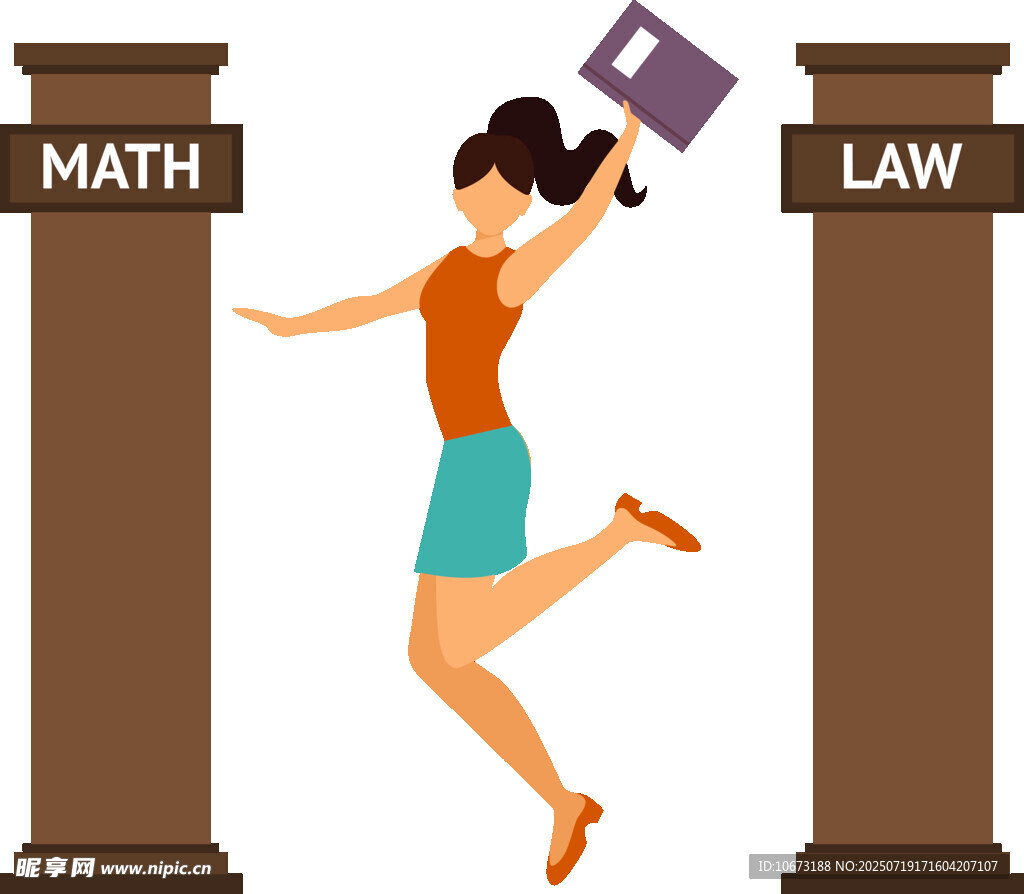 跨越数学与法律的活力女孩