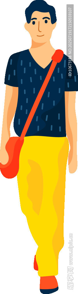时尚男士出行装扮展示