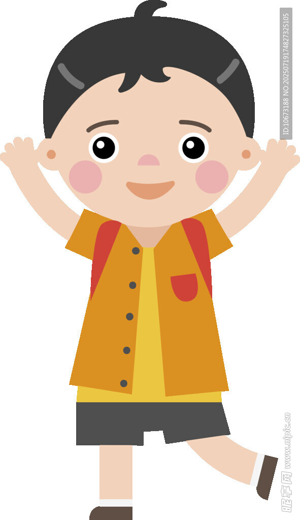 快乐小男孩活力起舞