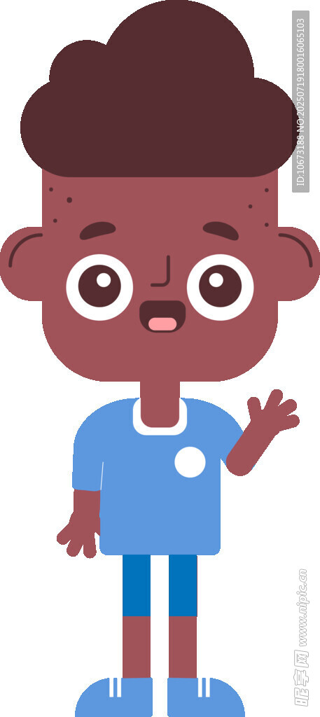 可爱的非洲裔小男孩