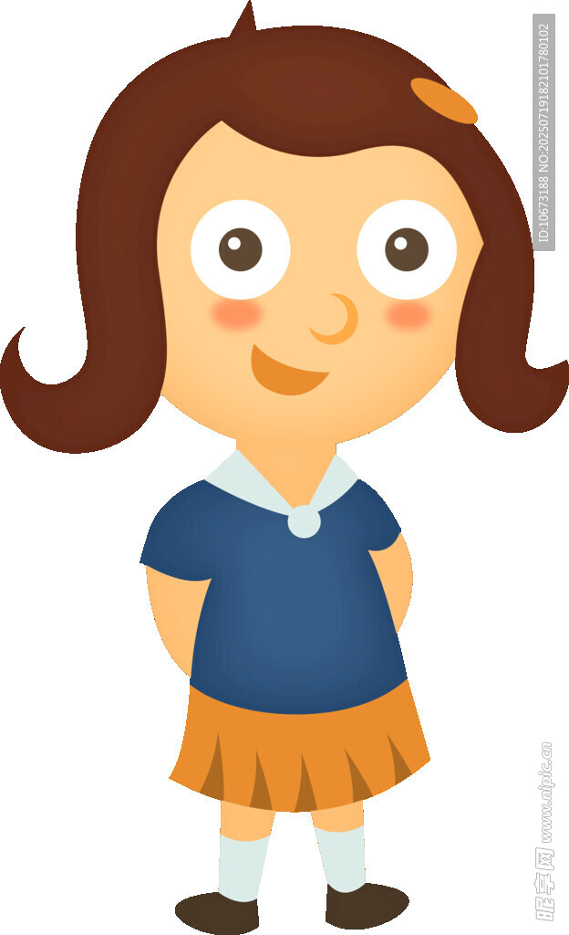 可爱卡通小女孩形象