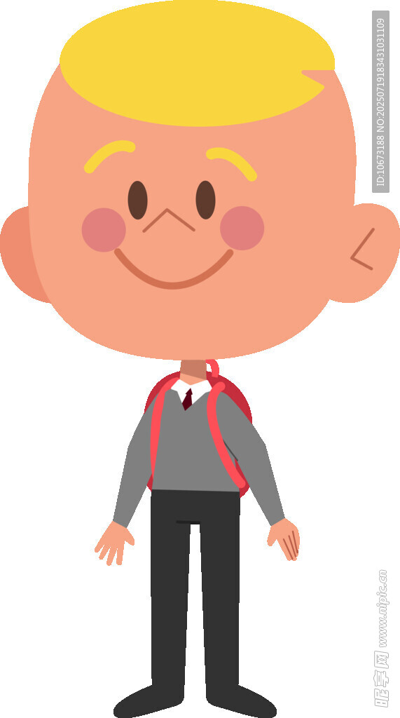 可爱卡通男孩形象