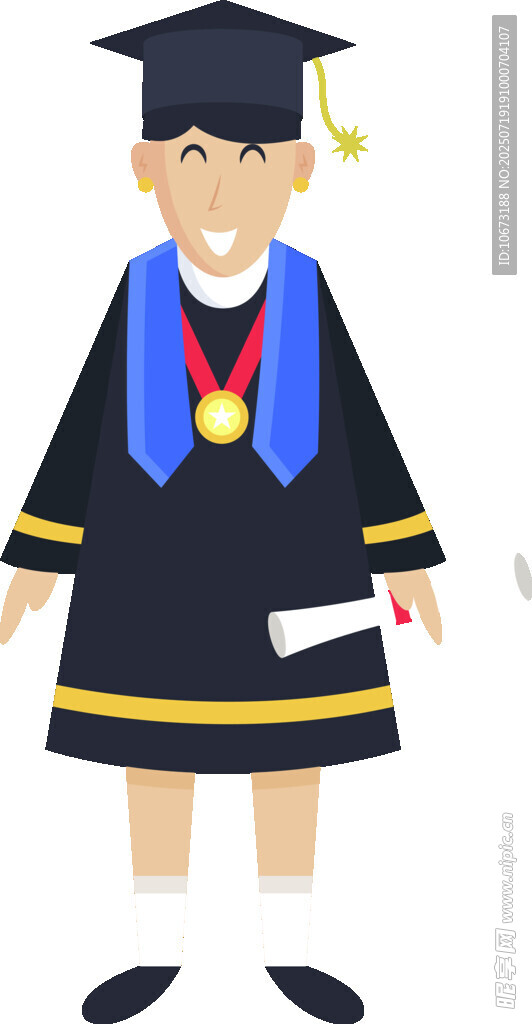 毕业学士形象