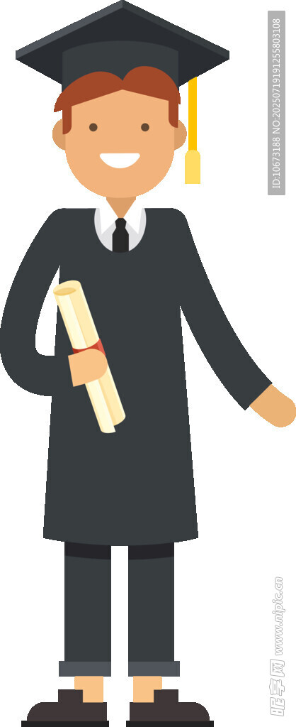 毕业学士形象