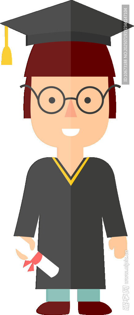 毕业学士形象
