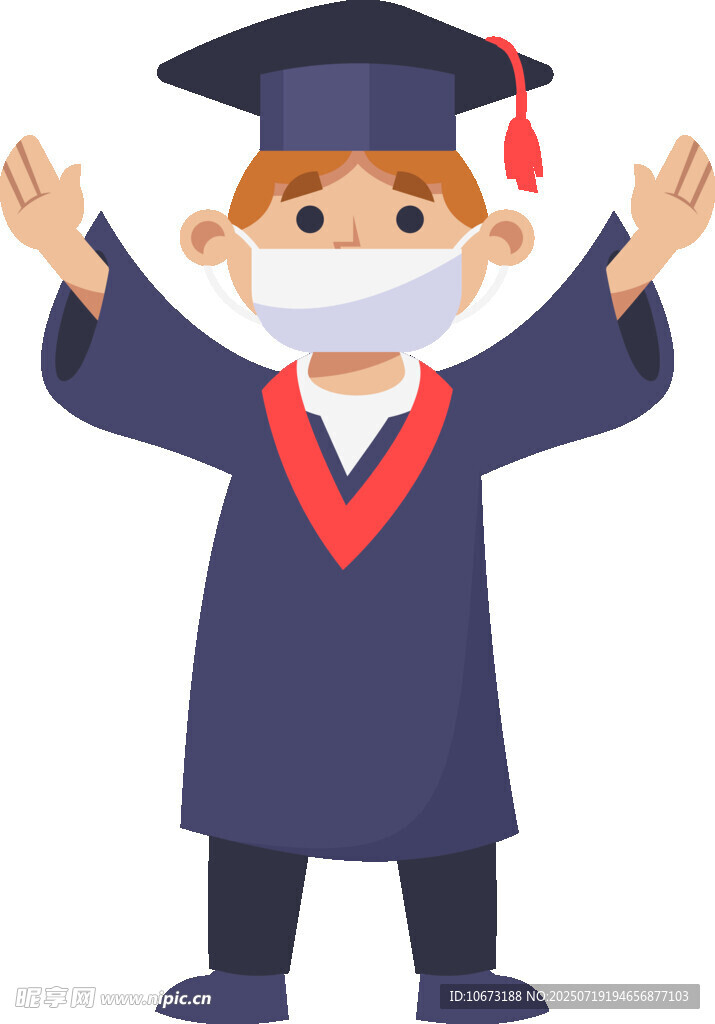 毕业学士欢呼庆祝