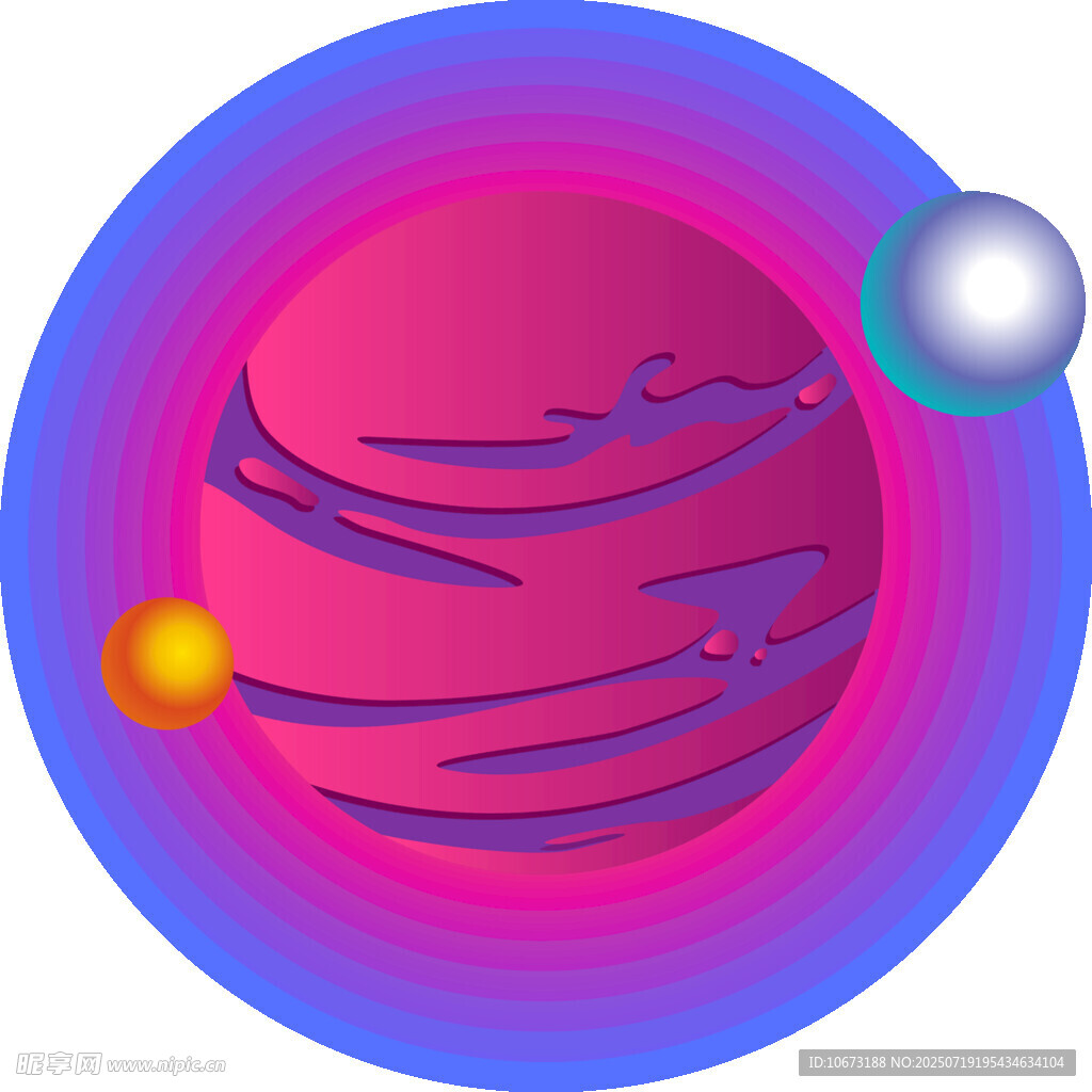 梦幻星球插画