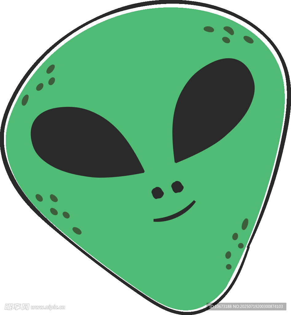 可爱外星人脸形象