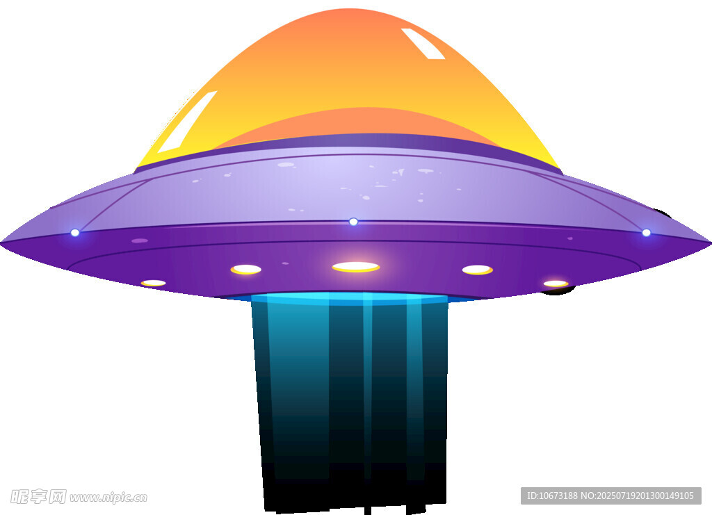 科幻风格UFO飞行器