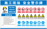施工现场安全警示标识牌