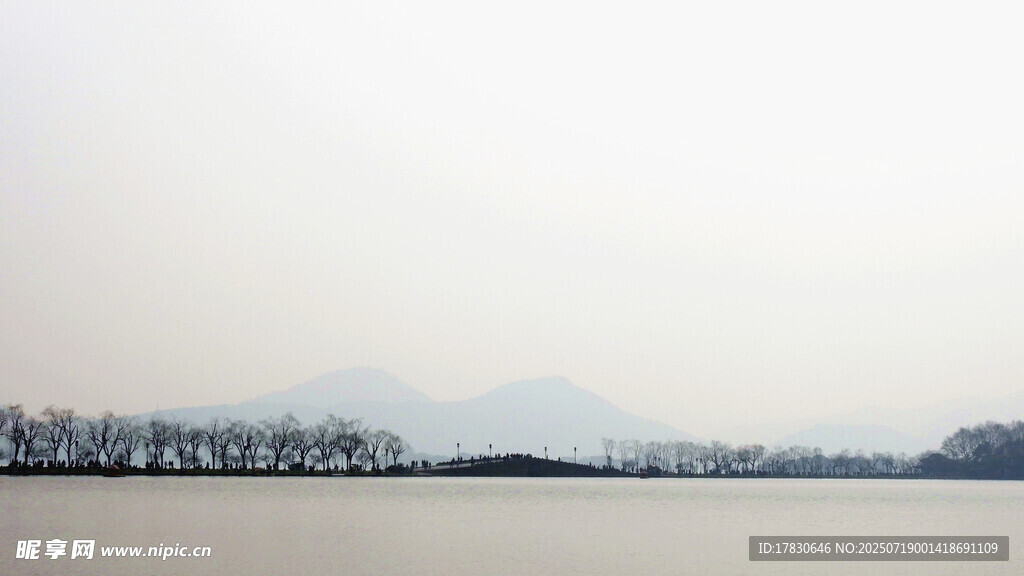 杭州水墨西湖